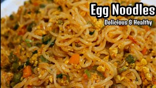 EGG NOODLES Recipe  How to make your instant noodles delicious and healthy  Egg MaggieIndomie [upl. by Arammat]