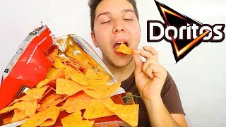 Crunchy Doritos • MUKBANG [upl. by Arammahs]