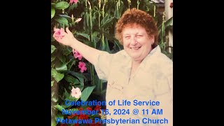 Margaret Cavanaghs Celebration of Life Service Nov 16  11 AM [upl. by Lipinski]