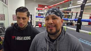 Fernando Vargas w sons Amado amp Fernando Jr talk their return to action on March 16 [upl. by Lilhak751]