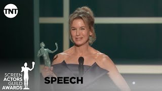 Renée Zellweger Award Acceptance Speech  26th Annual SAG Awards  TNT [upl. by Dnomzed]