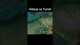 Aldous vs Turret 🤣shorts mlbb mobilelegends [upl. by Llenroc557]