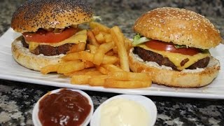 Hamburger fait maison  همبرجر منزلي قمة المذاق [upl. by Tireb]