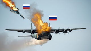 Today 4 Russian C130 aircraft carrying 22000 pieces of combat equipment were blown up in Ukraine [upl. by Anoynek359]