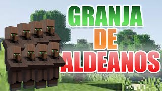 ✅ COMO HACER una GRANJA de ALDEANOS en MINECRAFT 120 Java y Bedrock [upl. by Einaffit172]