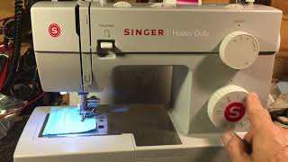 SINGER® HEAVY DUTY 4423 Sewing Machine Top DropIn Bobbin [upl. by Napier287]