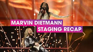 Eurovision All Songs Staged by Marvin Dietmann  Staging Director Recap [upl. by Siduhey]