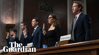 TikTok Snap Meta and X CEOs testify in Senate hearing – watch live [upl. by Hafirahs707]