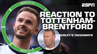 Tottenham vs Brentford REACTION 👀 IT SHOULD HAVE BEEN 4 OR 5  Craig Burley  ESPN FC [upl. by Ayhdnas]