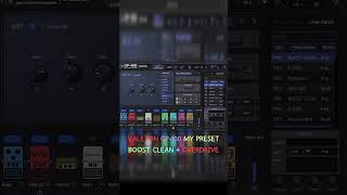 VALETON GP100 MY PRESET BOOST CLEAN  OVERDRIVE valeton shorts Roomstudio9 [upl. by Aronek]