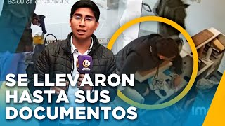 Delincuentes armados se llevan más de 40 celulares de tienda en La Molina Cámaras captaron el hecho [upl. by Buckie]