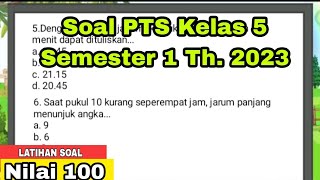 Latihan Soal Matematika PTS Kelas 5 Semester 1 Tahun 2023  Tips Matematika [upl. by Marb]