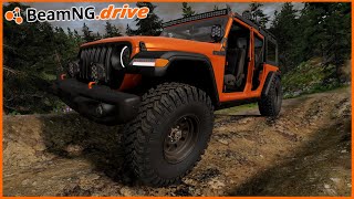 BEAMNGDRIVE MP  1ST PERSON CHALLENGE IN JEEP WRANGLER OFFROAD EDITION [upl. by Ahsinej]