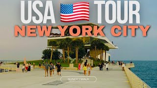 New York City Beach Tour 4K Downtown USA 🇺🇸 Tour [upl. by Teplitz]