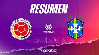 Colombia 21 Brasil Resumen de 10 minutos goles y highlights del partido por Eliminatorias 2026 [upl. by Iloj]