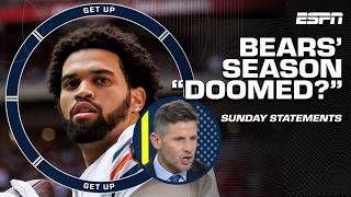 SUNDAY STATEMENTS 👀 Bears season DOOMED Caleb Williams on a HAMSTER WHEEL  Greeny  Get Up [upl. by Leva]