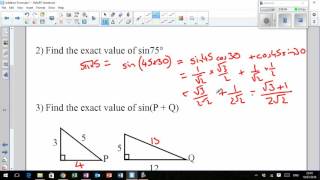 LHS Higher Mathematics  Trigonometry 4  Addition Formulae [upl. by Manthei402]