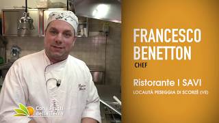 Risotto al radicchio rosso tardivo di Treviso IGP ai fornelli lo chef Francesco Benetton [upl. by Ricker]