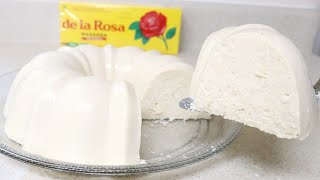 LA GELATINA MÁS RICA DE MAZAPÁN cremosa suave y fácil de preparar TRES LECHES [upl. by Eyar943]