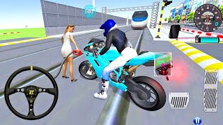 ✅3D Driving Class Simulator GV Bullet Train Vs Motorbike  Bike Driving Game  Android Gameplay [upl. by Christi]