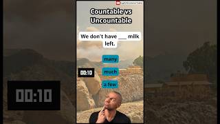 Countable vs Uncountable  Challenge Your English Solve These Tasks english englishquiz [upl. by Lamak]