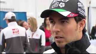 F1 Messico 2016  Stella Bruno intervista Sergio Perez prima delle Prove Libere [upl. by Nylassej]