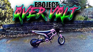 project OVER VOLT  HomCom 24V 300w Kids Electric Dirt Bike BRUTAL Adult Off Road Ride [upl. by Aruasor]