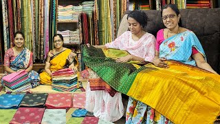 💕 Brinda க்கு புடவை வாங்க வந்திருக்கேன்  March 23 வரை 10 Offer  வெயிலுக்கு ஏற்ற Cotton Sarees [upl. by Adnuahsor982]