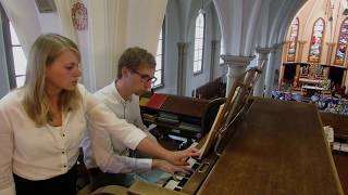 JS Bach  Trio Sonata No 2 in C Minor BWV 526  Gert van Hoef  Ste Agneskerk Egmond aan Zee [upl. by Sillyhp]