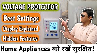 Smart Voltage Protector Best Settings Display Explained Hidden Features Hindi [upl. by Ahseel]