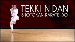 Tekki Nidan  Shotokan Karate kata JKA [upl. by Mlohsihc701]