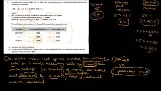 Econometrics  2016 Exam  Q4 Solution  Economics H  Sem 4  DU [upl. by Ralfston]