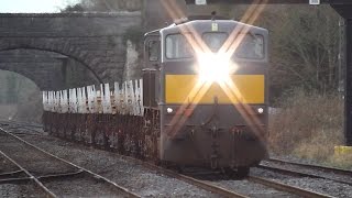 Irish Rail 071 Class Loco 088  Steel Rail Train  Kildare Station [upl. by Nitsruk215]