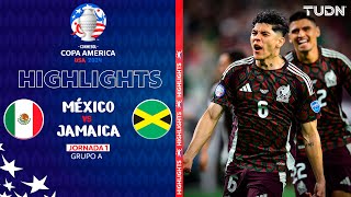 HIGHLIGHTS  México vs Jamaica  Copa América 2024  J1  TUDN [upl. by Schoening]