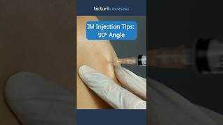 Perfecting the 90° Angle for IM Injections 💉 InjectionTips NursingSkills nclex [upl. by Ahseinad]