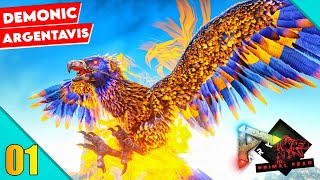 Taming Demonic Argentavis First Time In ARK 🔥🔥  ARK Primal Fear Plus  ARK Survival Evolved  1 [upl. by Sueddaht]