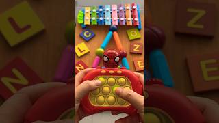 Squishy Red Spiderman🕷️🎭🕸️☠️ Popit Toto Totooo🪭🎺🎷🎻 fidget memes satisfying foryou [upl. by Hadihsar367]