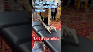 How to adjust pelvis and Lumbar chiropractor chiropractic acharyashashikanthsharma [upl. by Selim]