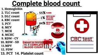 Complete Blood Count Test  Complete Hemogram CBC report [upl. by Quintie87]