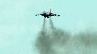 🇪🇸 Smokey Harrier Jet Short Takeoff amp Display at RIAT 2024 [upl. by Boice]