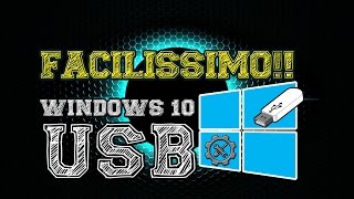 FENOMENALE Come caricare Windows 10 su Chiavetta USB [upl. by Lorrimer219]