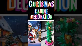 Diy Chrismas candle decoration ideaschristmasshortsviral [upl. by Eelessej482]