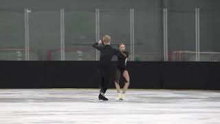 Campbell Urban  Daniel Dehart  Novice Dance PD 2  2025 Midwestern Sectional US Ice Dance Final [upl. by Snoddy]