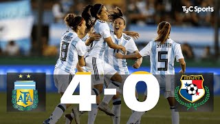 Argentina 40 Panamá Repechaje Ida Mundial Femenino Francia 2019 [upl. by Ilecara]