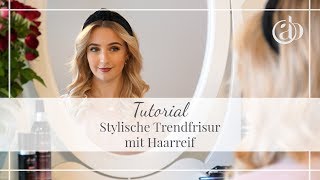 2 schnelle Frisuren mit Haarreif und Locken  asambeauty [upl. by Halivah]