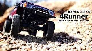 Kyosho MINIZ 4X4 4Runner CLIMB CHALLENGE in CA USA 京商ミニッツ チャレンジ！ [upl. by Andre]