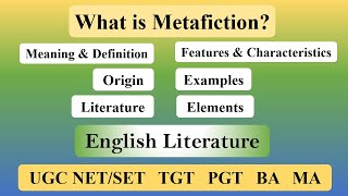 Metafiction in English Literature Definition Characteristics Elements Types Examples and Notes [upl. by Folsom]