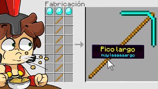 Minecraft PERO LOS CRAFTEOS son MUY LARGOS 😂 [upl. by Anela]