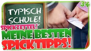 TYPISCH SCHULE 34  MEINE BESTEN SPICKTRICKS SPICKZETTEL MINECRAFT HD [upl. by Anella]