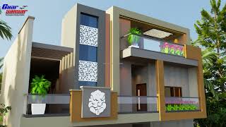 40 Feet West Facing Home Design  House Design  Elevation  Ghar Sansar Bikaner [upl. by Smoht240]